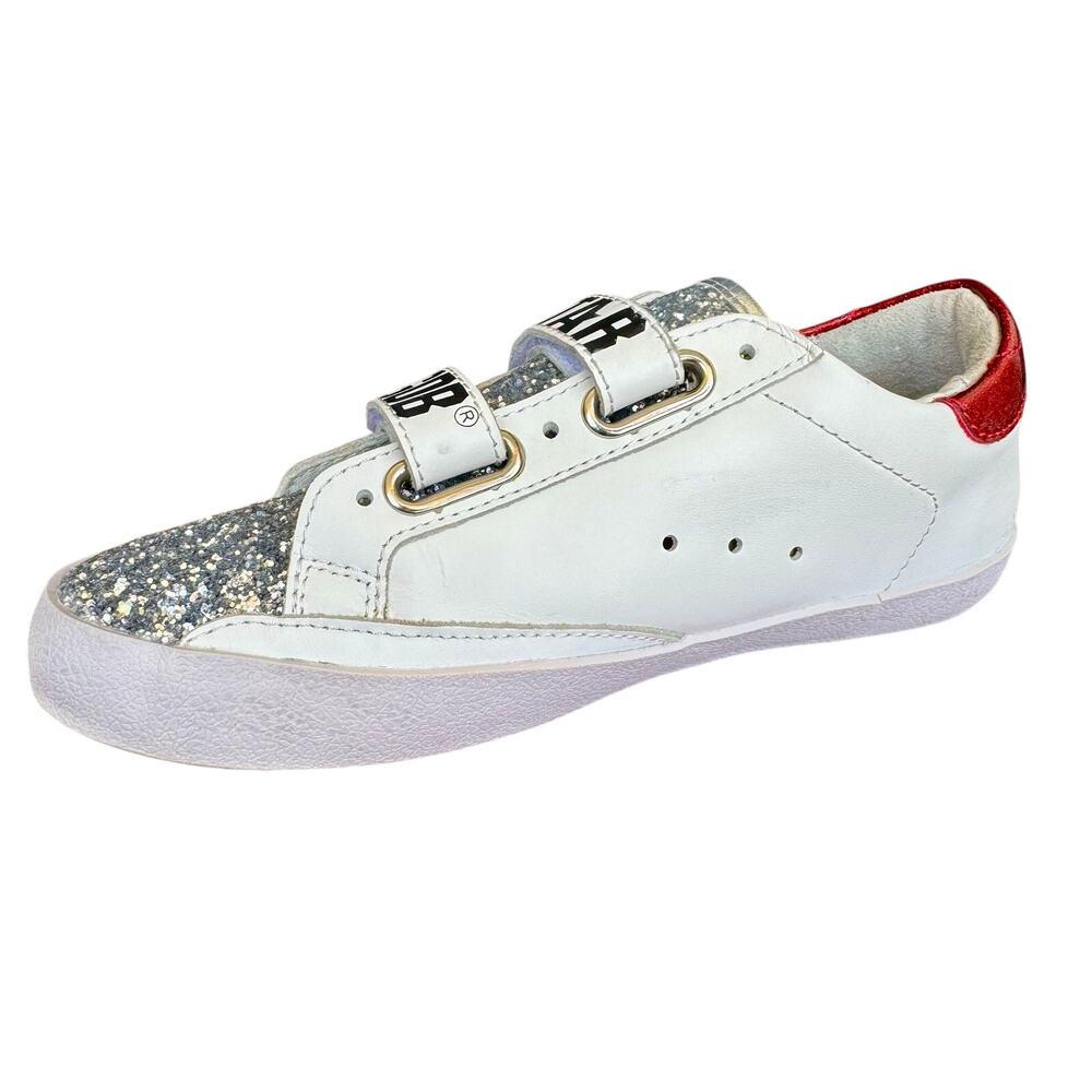 Golden Goose Old School Glitter leather Sneaker, Superstar Red/White GGDB SSTAR - Picture 5 of 10